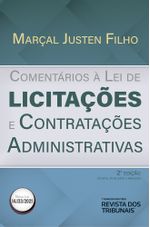 Capa do livro “Comentários à Lei de Licitações e Contratações Administrativas - 2ª Edição”, com título e nome do autor.