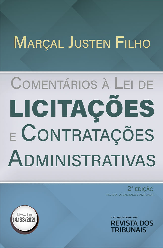 Capa do livro “Comentários à Lei de Licitações e Contratações Administrativas - 2ª Edição”, com título e nome do autor.